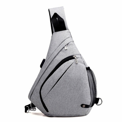 Breathable Large Chest Bag With USB Charging Port