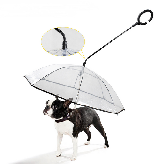 Transparent Pet Supplies Adjustable Pet Umbrella