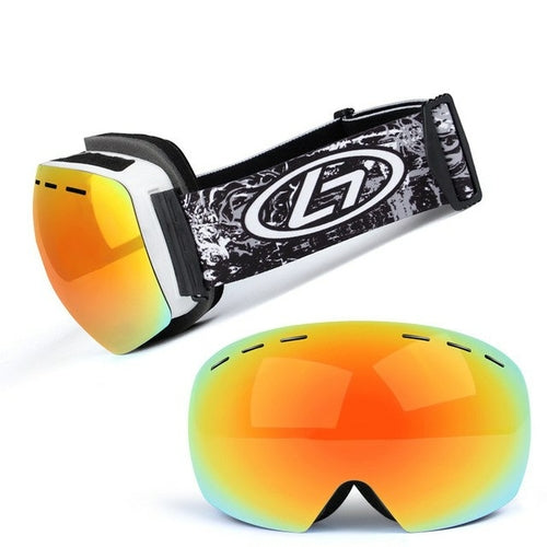 Ski Goggles Double Layers UV Anti-fog Big Ski Mask Glasses Skiing Snow
