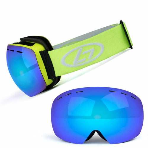 Ski Goggles Double Layers UV Anti-fog Big Ski Mask Glasses Skiing Snow