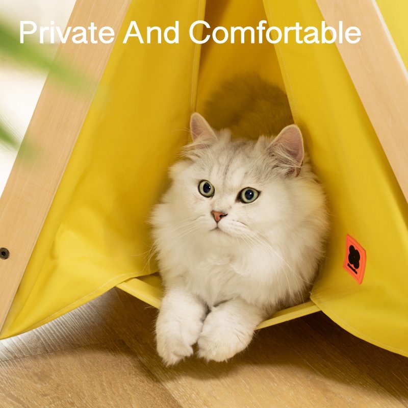 Mewoofun Pet Portable Folding Tent Cat Hammock House Easy Assembly for