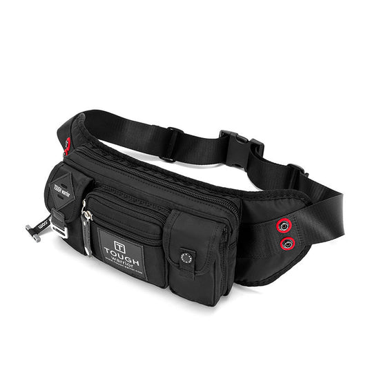 Korean Style Male Outdoor Waterproof Oxford Cloth Fanny Pack